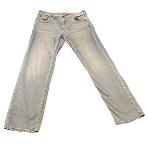 Tommy Bahama Jeans 35x32 Light Wash Men's Floral Lined Stretch Denim Distressed‎